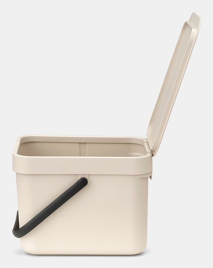 Brabantia Recyclingbox Sort & Go – 6 l – Kunststoff, rechteckig – Beige