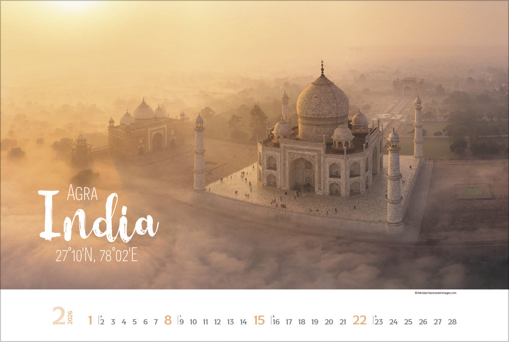 Korsch Verlag Bildkalender Around the World 2026 – 58 × 39 cm