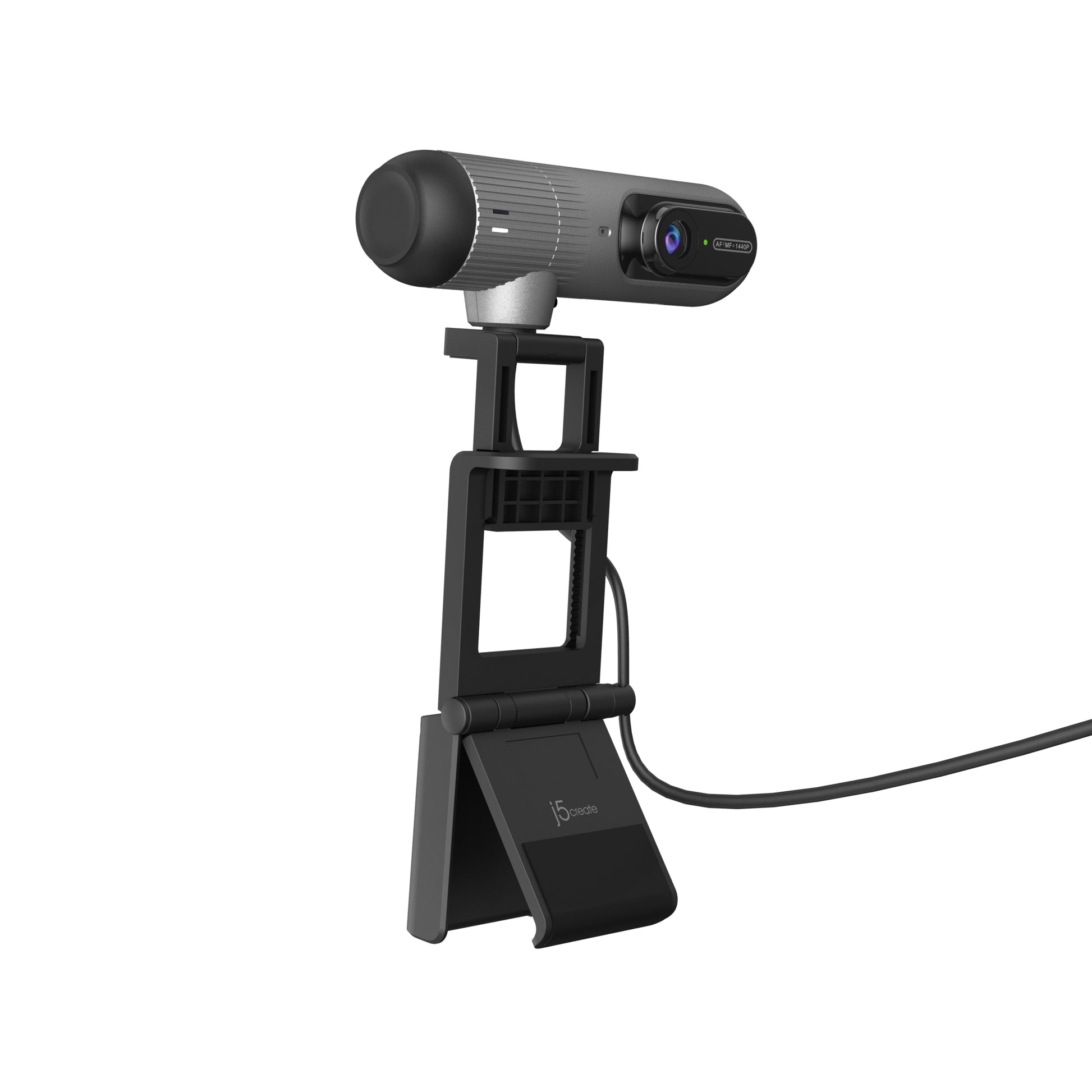 j5create Webcam – 2K, 60 fps, USB-C, Autofokus, Schwarz, für Windows, macOS & ChromeOS