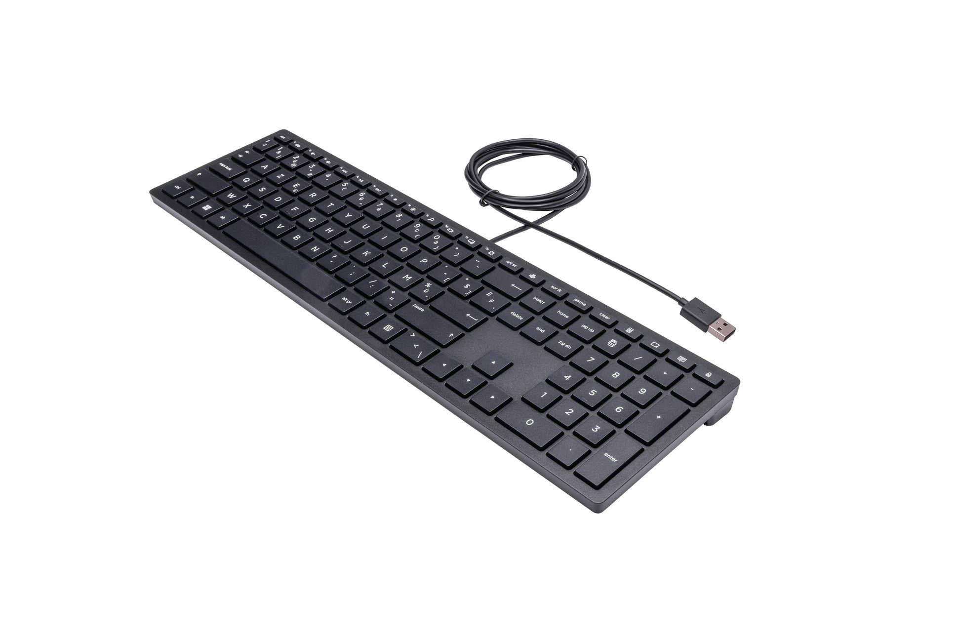 HP Tastatur – mechanisch – kabelgebunden – USB – AZERTY (BE) – schwarz