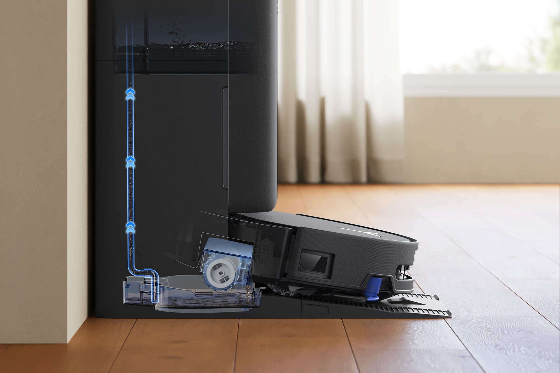 Ecovacs Deebot T90 PRO OMNI Saugroboter mit Absaugstation und Wischfunktion – 30000 Pa, 350 min, Höhe 98 mm