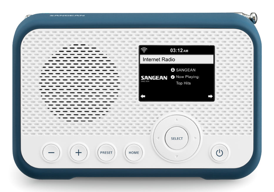 Sangean WFR-39 – Internetradio, DAB+/UKW, WLAN – Blau/Weiss