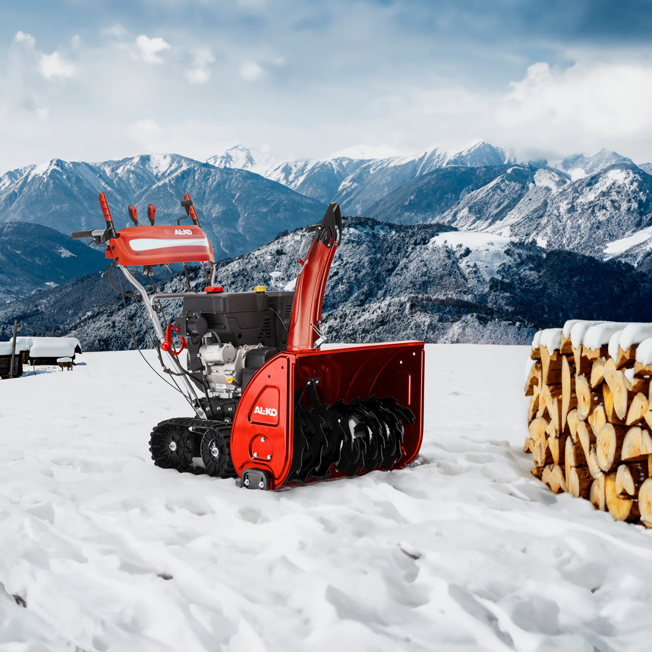 AL-KO 760.4 TE LED SNOWLINE Benzin-Schneefräse – 9000 W – Arbeitsbreite 76 cm – Elektrostart