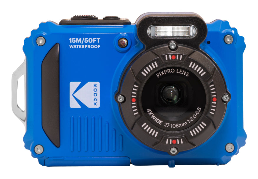 Kodak WPZ2 – Outdoor-Kompaktkamera, 16,4 MP 1/2,3", 1080p, 4× optischer Zoom, Blau