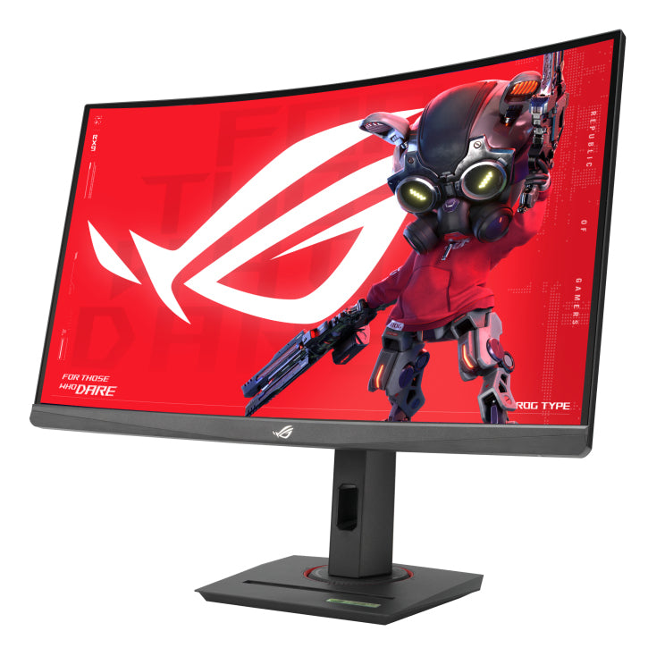 ASUS XG27WCS – Monitor, 27", VA, 180 Hz, 400 cd/m², Gebogen, USB-C, VESA 100 × 100, Schwarz