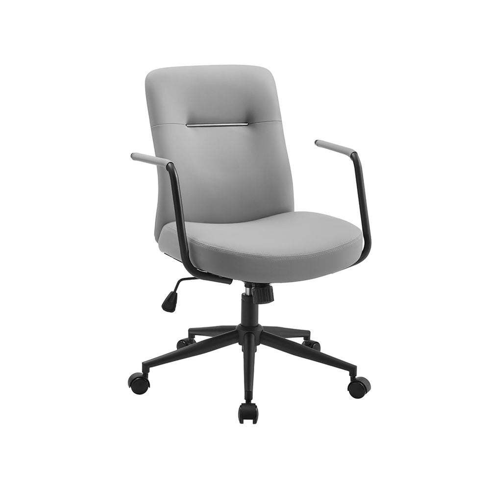 Songmics Bürostuhl – 150 kg, PU-Leder Bezug, Grau