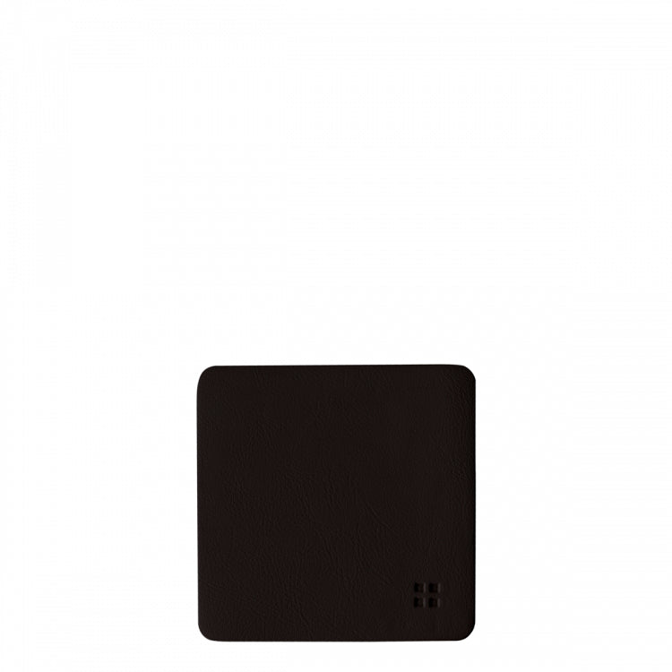 Sola Glasuntersetzer – 10 × 10 cm, Kunststoff, Schwarz