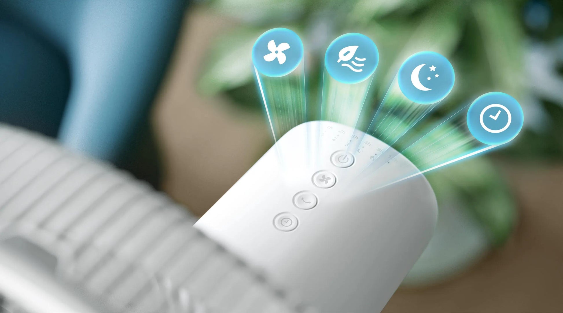 Philips Standventilator CX2550/00 – 40 cm, 3 Stufen, oszillierend, Timer, 48 W, 46 dB, Weiss