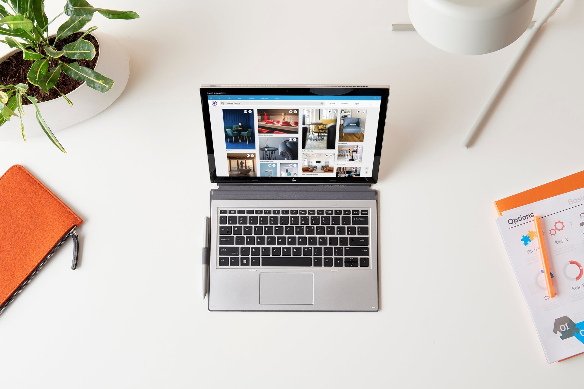 HP Wiederaufladbarer Active Pen G3 Active Pen – für HP EliteBook x360, Elite x2 und ZBook Studio (Auswahl), grau