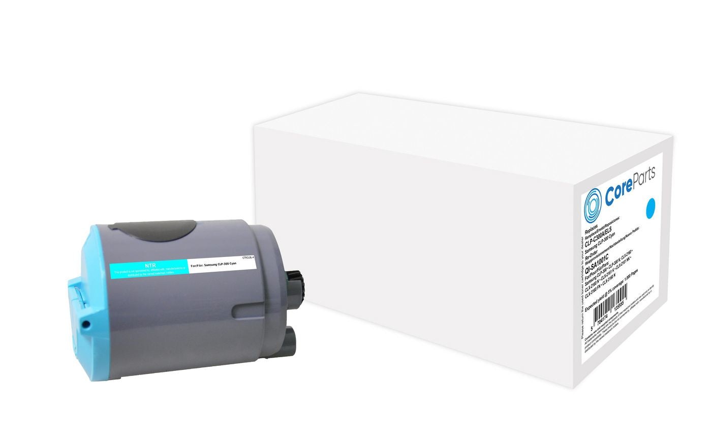 CoreParts CLP-C300A/ELS Cyan-Toner – kompatibel – 1'000 Seiten – für Samsung CLP-300