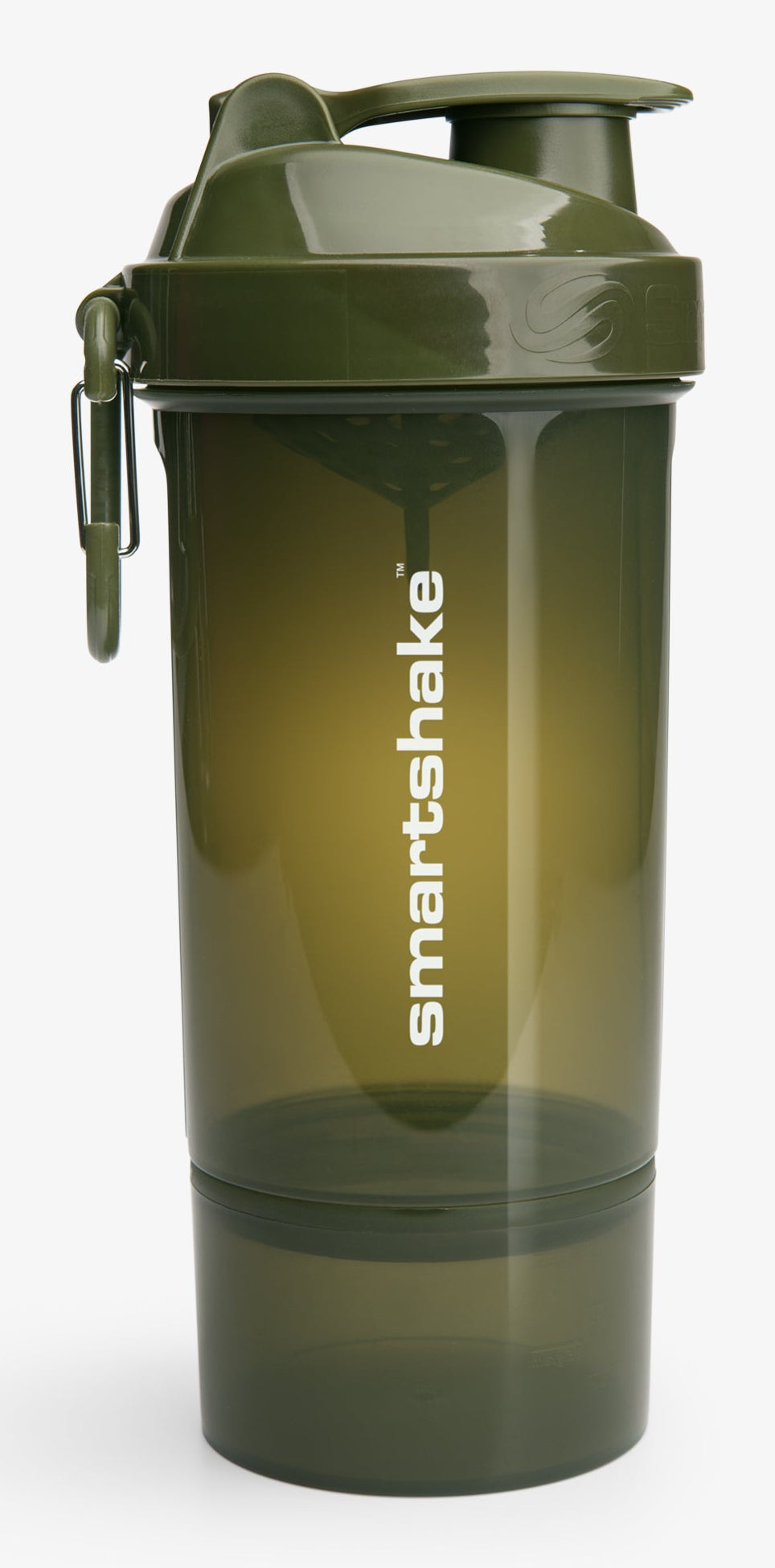 Smartshake Original2GO ONE Trinkflasche 800 ml – Polypropylen (PP), Schraubdeckel, Grün