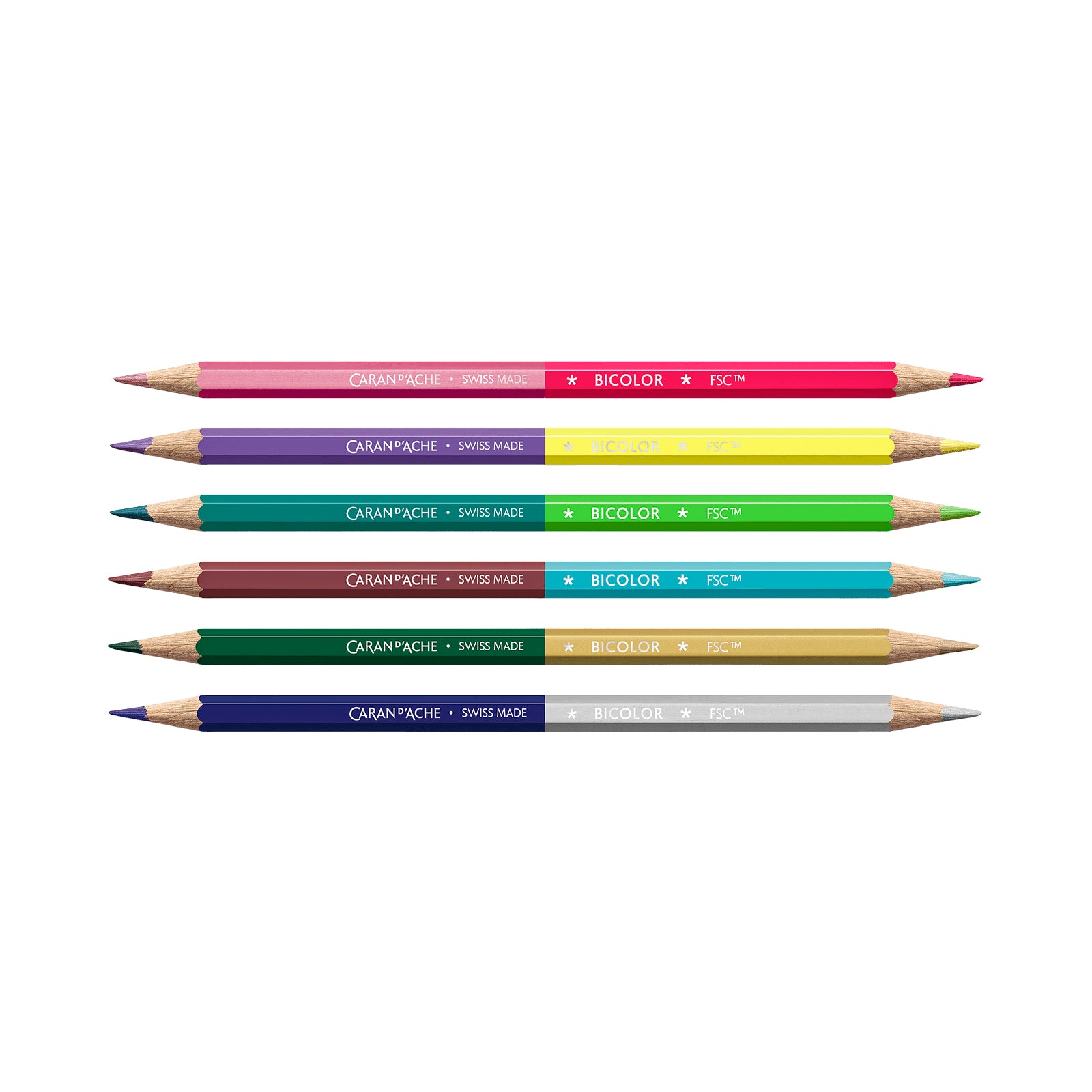 Caran d-Ache Caran d'Ache Aquarellfarbstifte Claim your Style Limited Edition – 12 Farben, im Kartonetui, Ø 2,8 mm, FSC
