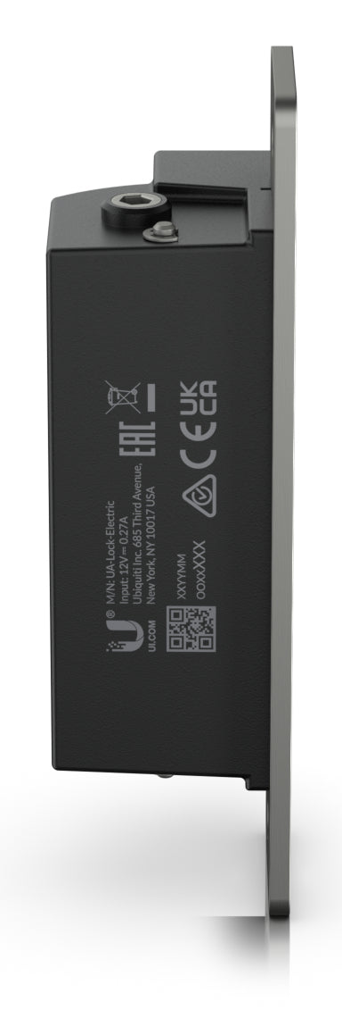 Ubiquiti Elektrischer Türöffner UACC-Lock-Strike-Secure-15mm – 40 × 35 × 124 mm, silber