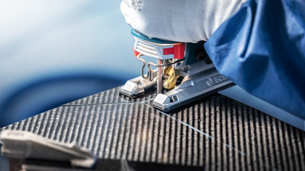 Bosch EXPERT Carbon Fiber Clean Stichsägeblatt 92 mm Hartmetall – 3 Stk – für Faserplatte, Kunststoff