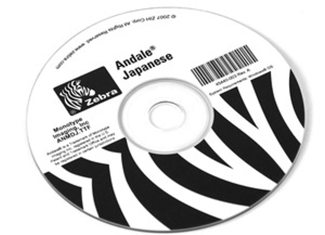 Zebra Font Pack Andale Simp. Japanische Speichererweiterung – für ZD621