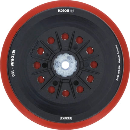 Bosch Stützteller, 150 mm, schwarz, rot