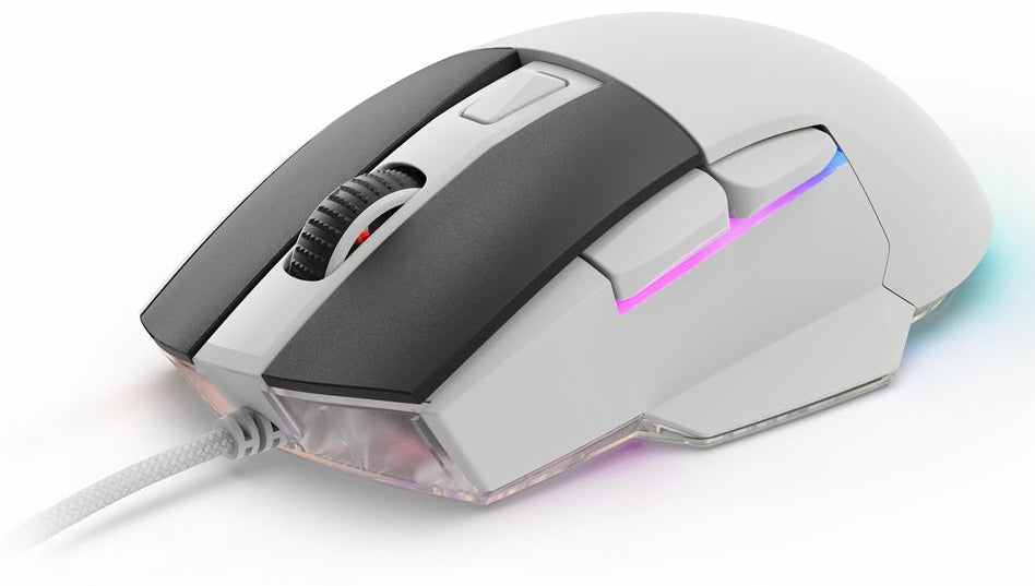 R-Go Tools Sharkoon SKILLER SGM35 – Maus – Kabelgebunden (USB‑A), 6400 DPI, Rechts, Weiss