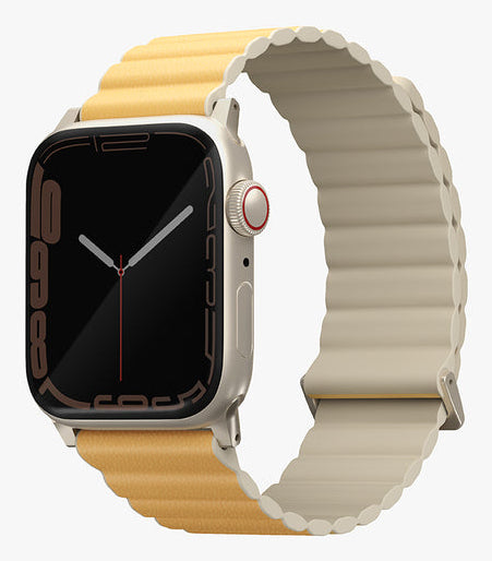 Uniq Revix Premium Edition – Armband – für Apple Watch (diverse Grössen), Gelb, 130–210 mm