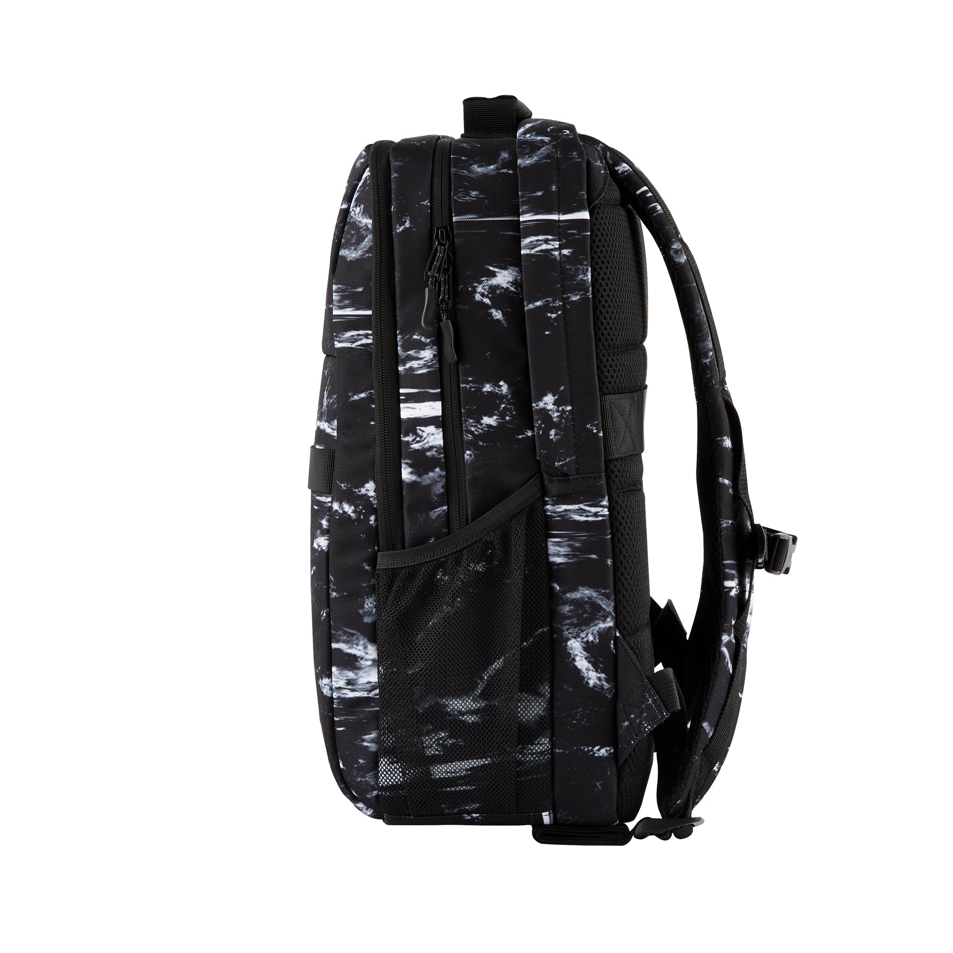 HP Campus XL Marble Stone Rucksack – Anhänger aus recyceltem Papier, Schwarz