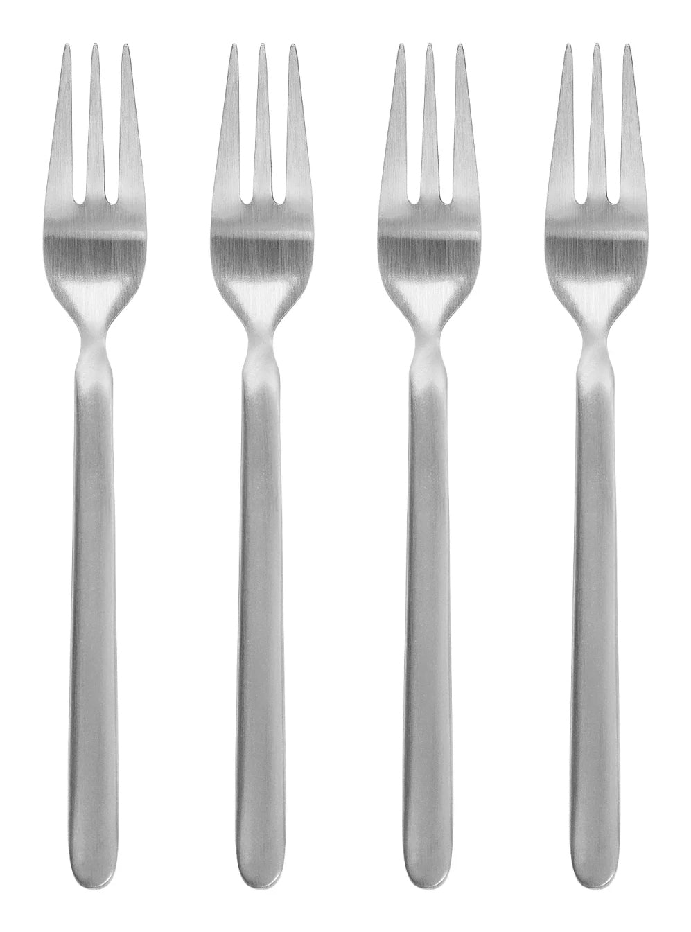 Blomus STELLA Kuchengabeln – 4er-Set, 15 cm, Edelstahl, Silber, spülmaschinenfest