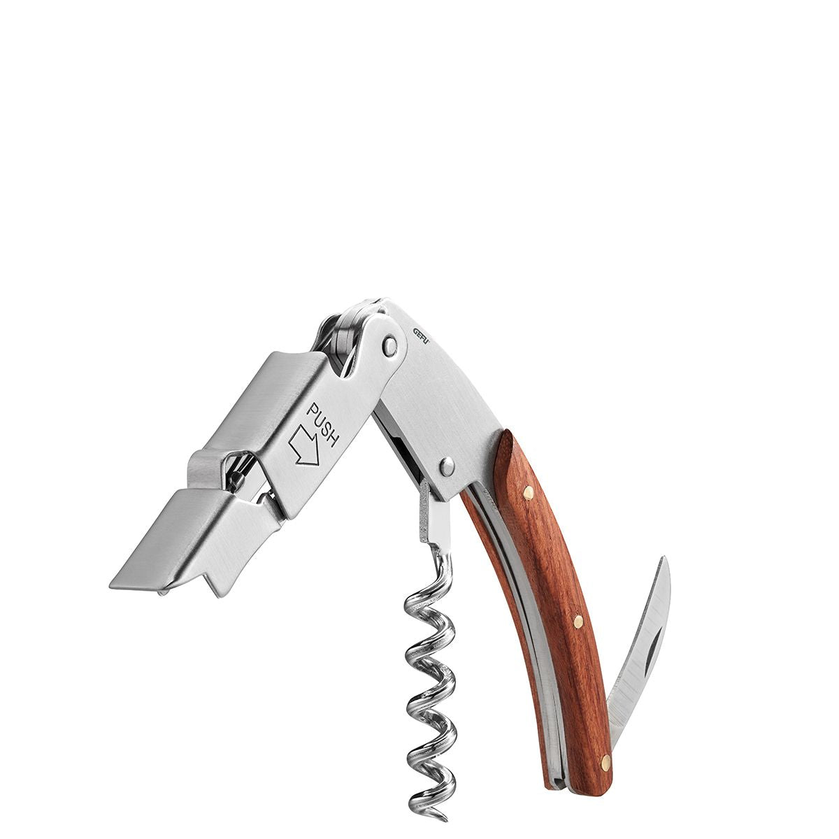 GEFU Kellnermesser PALISSA – 10,7 × 3,2 × 1,5 cm, Rosenholz, Stahl