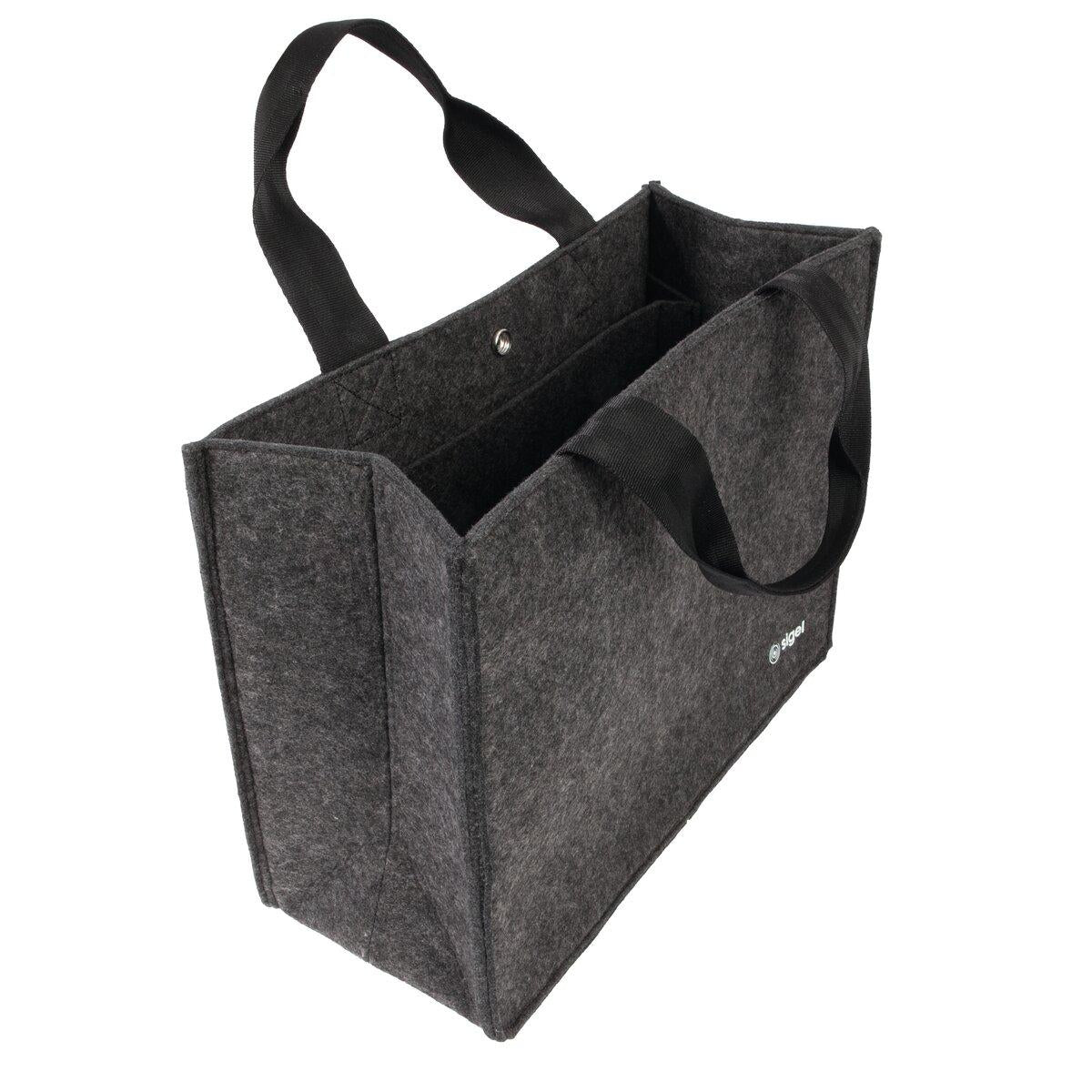 Sigel Notebook-Tasche für Notebooks bis 15,4" – PET-Filz, mit Druckknopf – Grau
