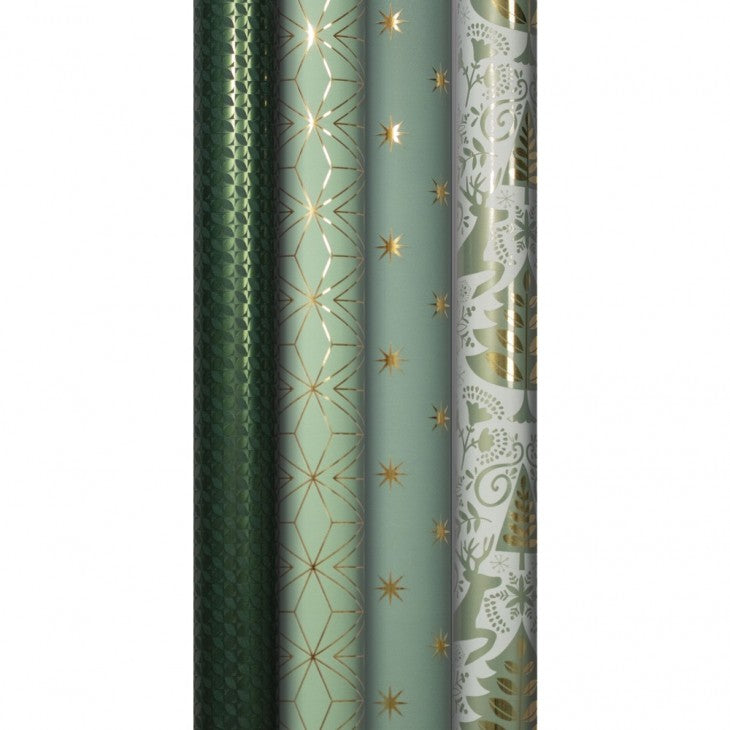 Clairefontaine Geschenkpapierrolle – Dans les bois – laminiert, Papier – 700 × 2000 mm