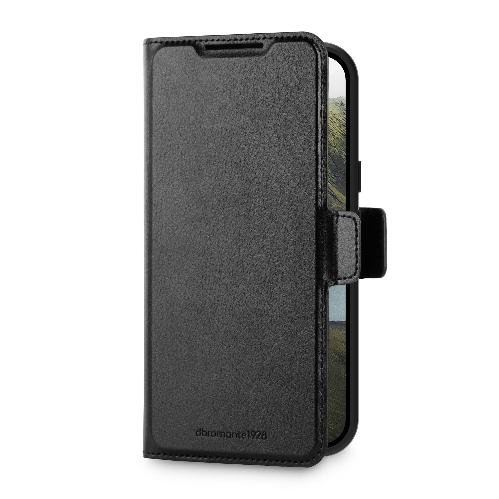 dbramante1928 Oslo Pro Wallethülle – für Google Pixel 10/10 Pro, MagSafe, 3 Kartenfächer, PU, Schwarz