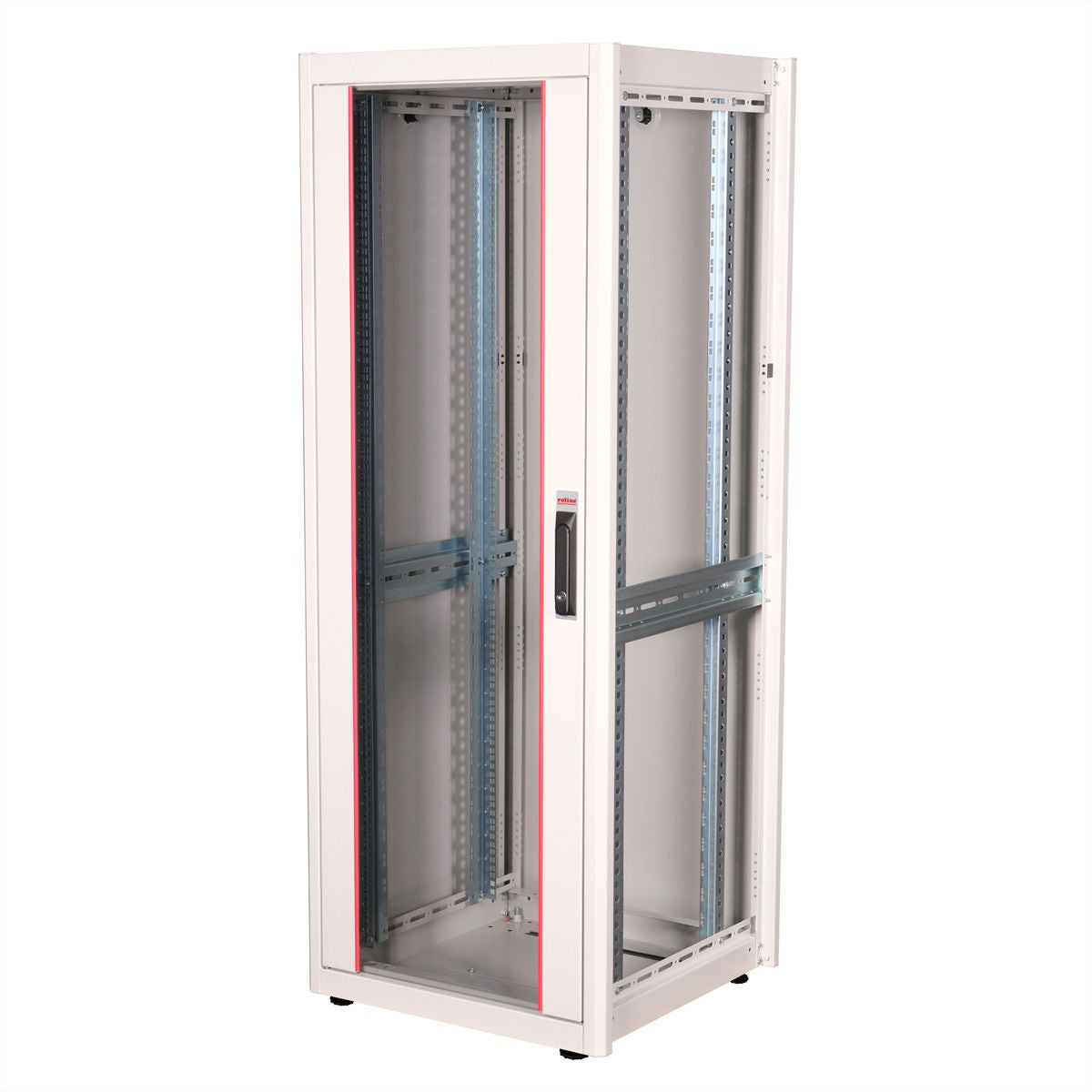 ROLINE Basic – 19" Netzwerkschrank 32U, IP20, abschliessbar, 600 × 600 × 1560 mm, lichtgrau, Stahl