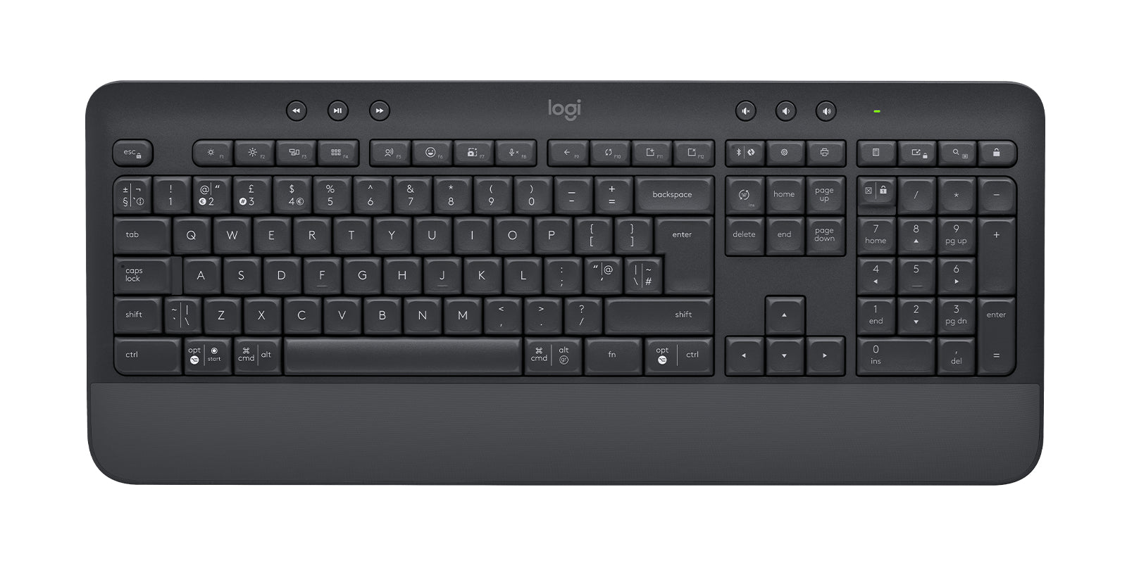 Logitech MK650 For Business – Tastatur, UK-Layout (EN), Dunkelgrau