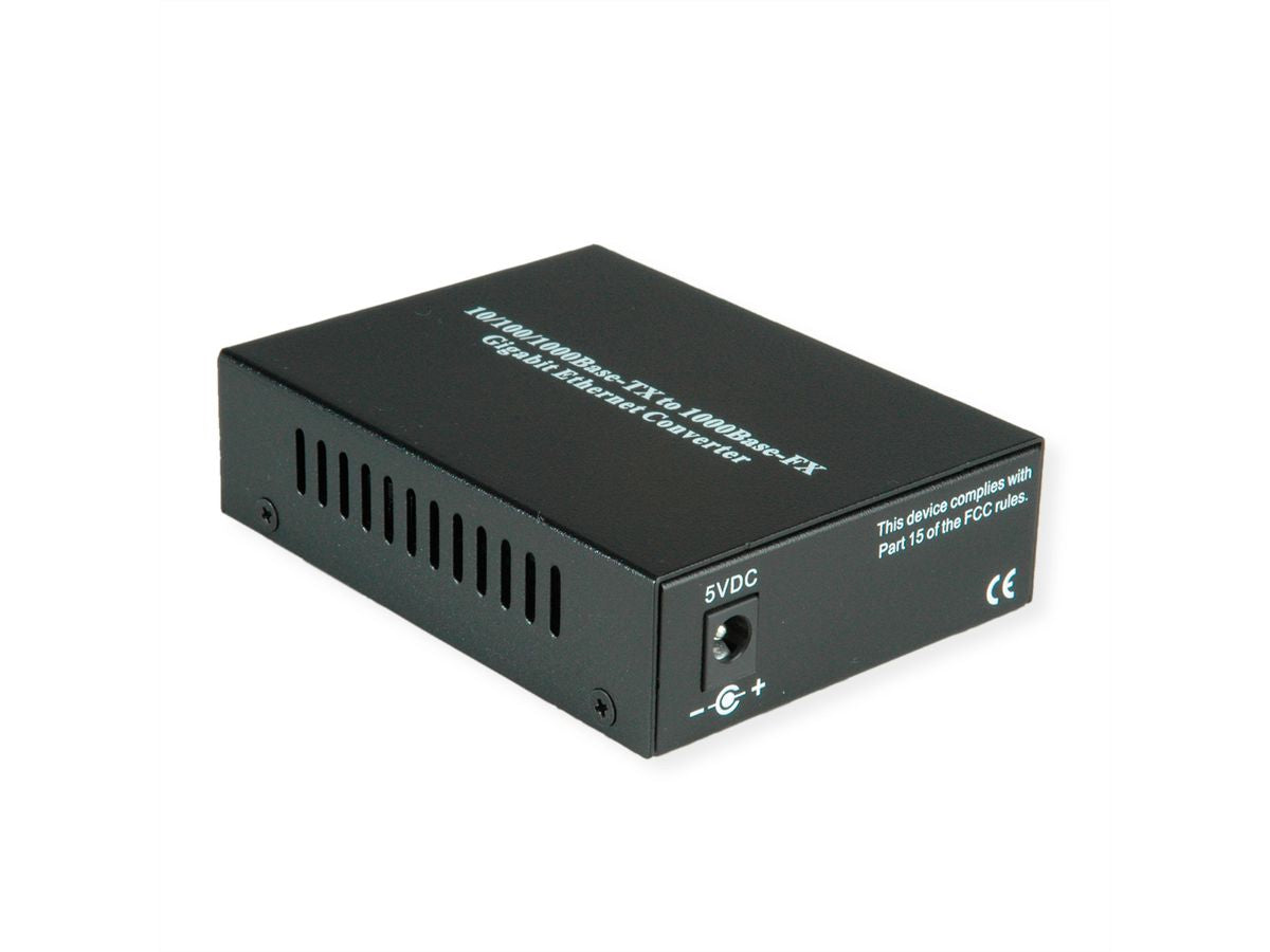 VALUE Medienkonverter LC zu RJ-45 – 1 Gbit/s (SFP, Single-/Multimode), 1× RJ-45 – für Gigabit-Ethernet