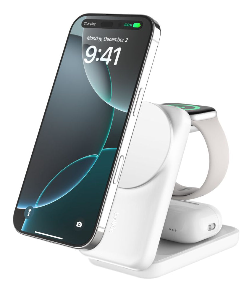 Belkin ULTRACHARGE Ladestation – 25 W, Qi2, magnetisch, klappbar
