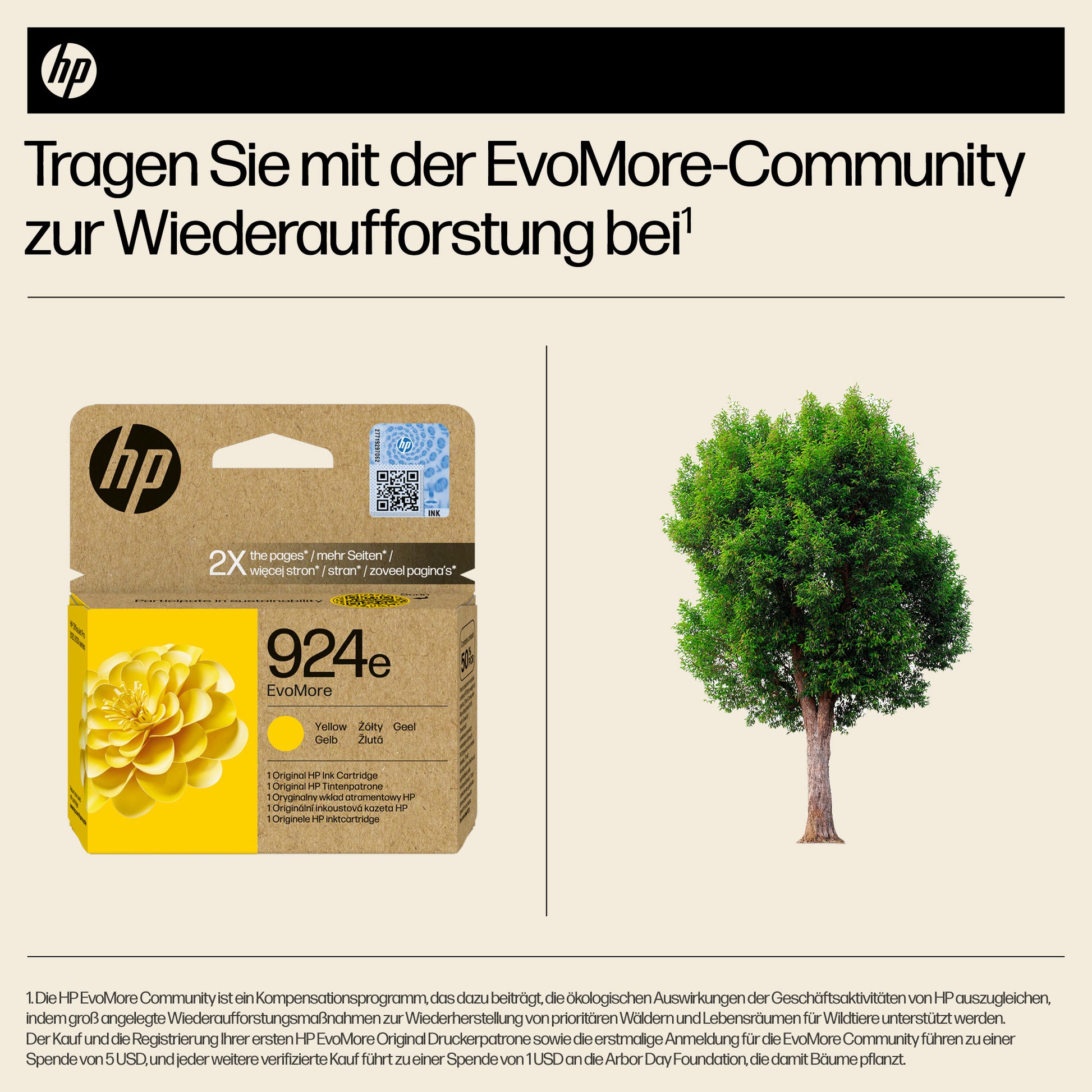 HP 924EXL Gelb Tintenpatrone (Original) – 800 Seiten – für HP 924e