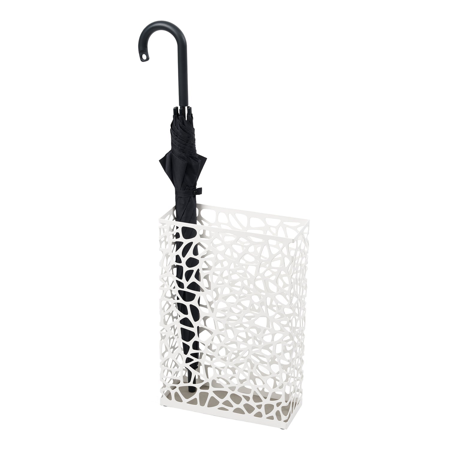 Yamazaki Schirmständer – Stahl, Weiss, Ø 12 × 45 cm