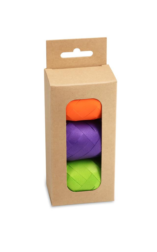 Pattberg Geschenkband, Polypropylen (PP), matt – 10 mm × 10 m – 4 Stk.