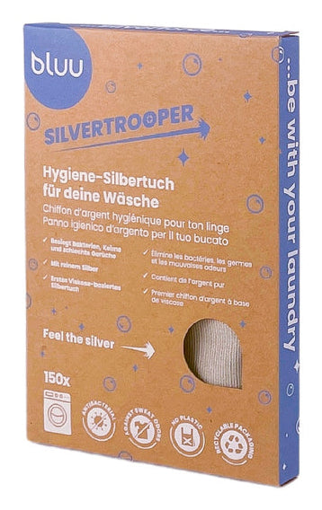 Bluu Silbertuch, parfümfrei, streifenfrei – für Wäsche, Silber, 1 Stück, eco:smart, eco:plus