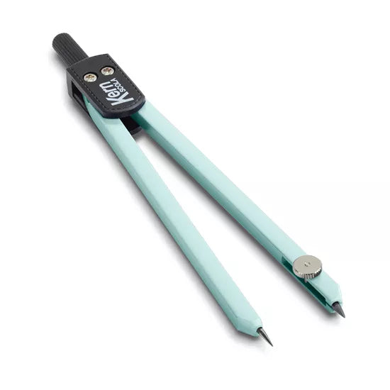 KERN Scola Zirkel – Länge 135 mm, max. Kreis-Ø 30 cm, wolkenblau