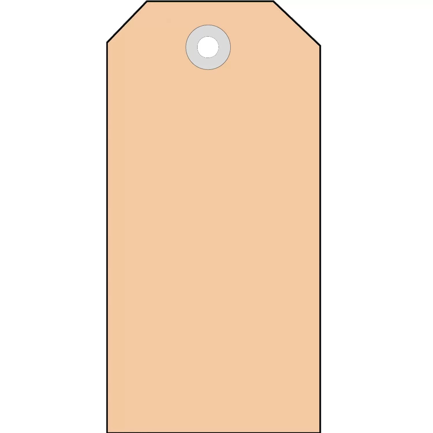 HERMA Anhängeetiketten – 35 × 60 mm, Karton (mit Kunststofföse), Braun, abgeschrägte Ecken, 1'000 Stk.