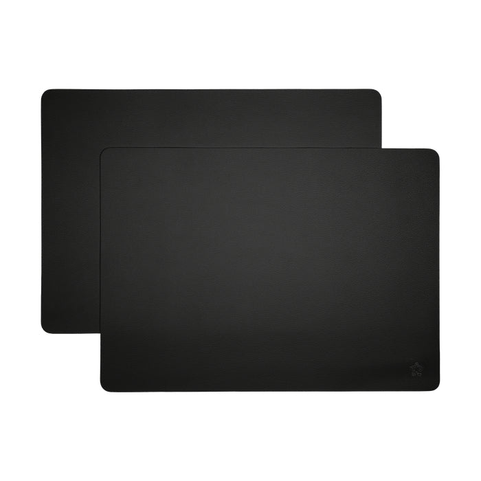 Pichler Tischset – Kunstleder (PU), Anthrazit, 46 × 33 cm – 2er-Set