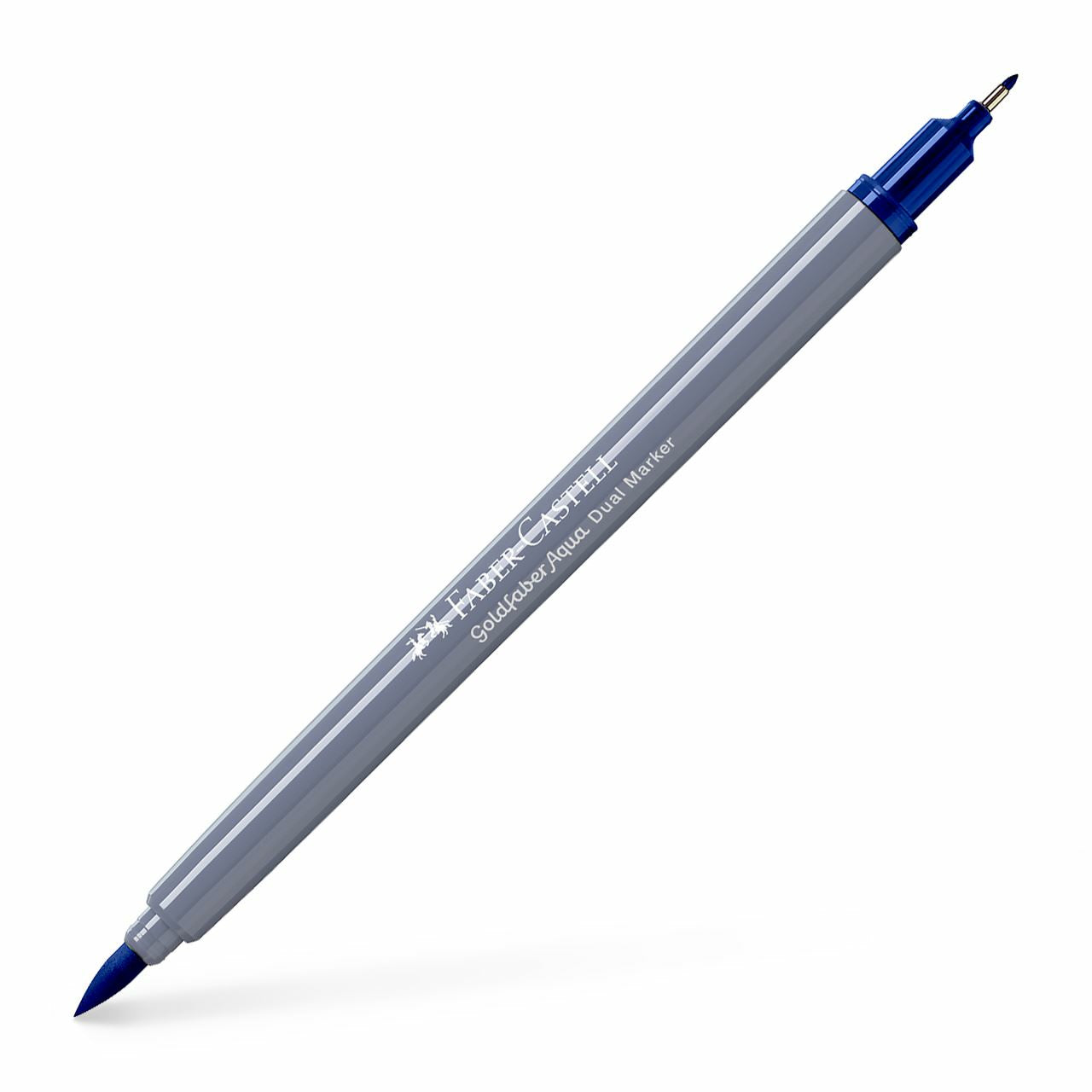 Faber-Castell Brush Pen – Pinselspitze/Finelinerspitze 0,6 mm – helioblue reddish – wasservermalbar