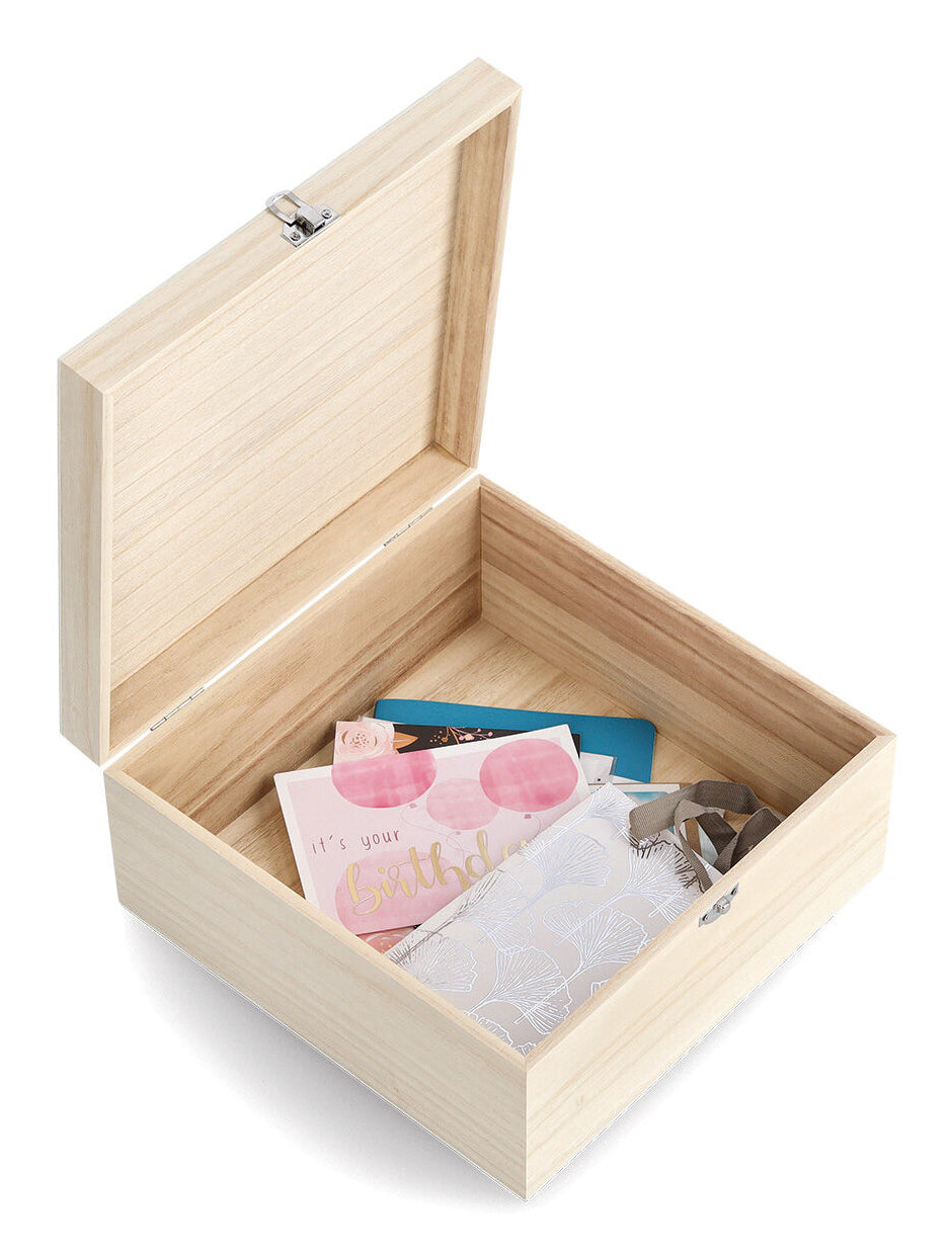 Zeller Present 15127 Aufbewahrungsbox (mit Deckel) – Holz – Braun – 260 × 125 × 260 mm
