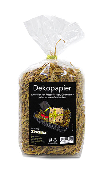 Braun + Company Füllmaterial Geschenkkorb Papier, Braun – 30 g – 1 Stk.