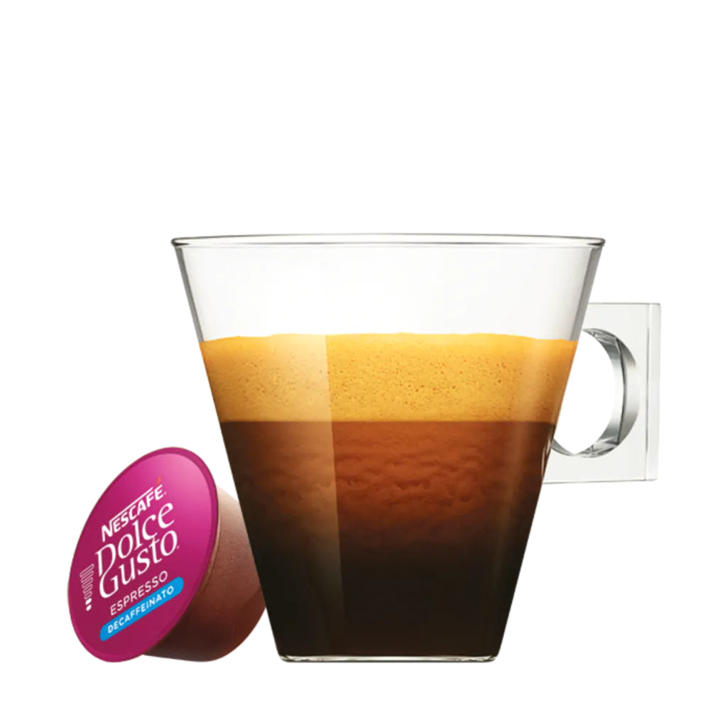 Nescafé Kapseln für Dolce Gusto – Espresso, entkoffeiniert, Intensität 5, 16 Kapseln