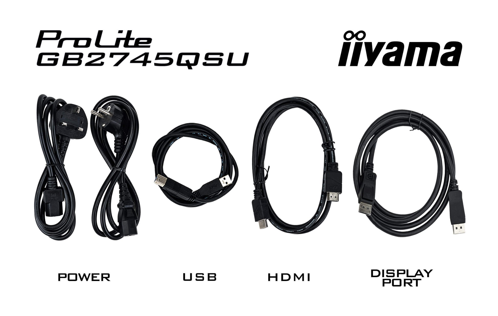 iiyama GB2745QSU-B2 – Monitor, 27", 2560 × 1440 (WQHD), IPS, 300 cd/m², HDMI
