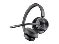 Poly Voyager 4320 – Duo Headset – Bluetooth, USB-C – Boom-Mikrofon (MEMS) – Schwarz – für PC/Mac – bis 24 h