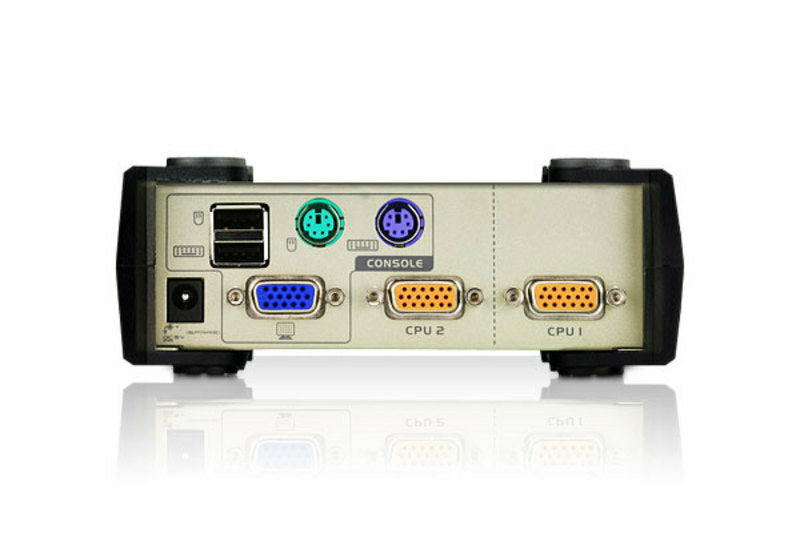 ATEN KVM-Switch 2×1, PS/2/USB/VGA, 2048 × 1536 (QXGA), DDC2B, Maus-Umschaltung