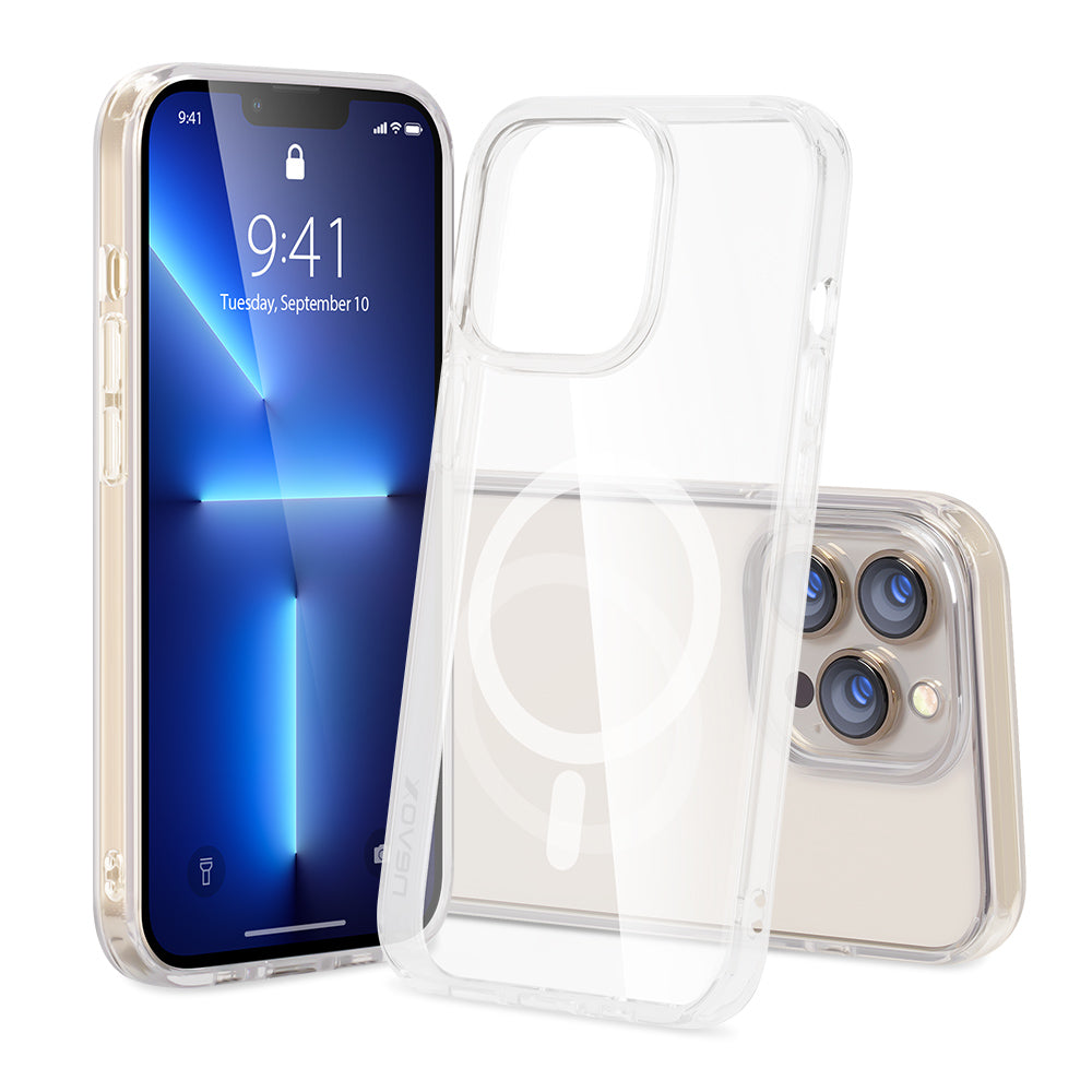 nevox Backcover – für Apple iPhone 16 Pro Max, MagSafe, PC+TPU, Transparent