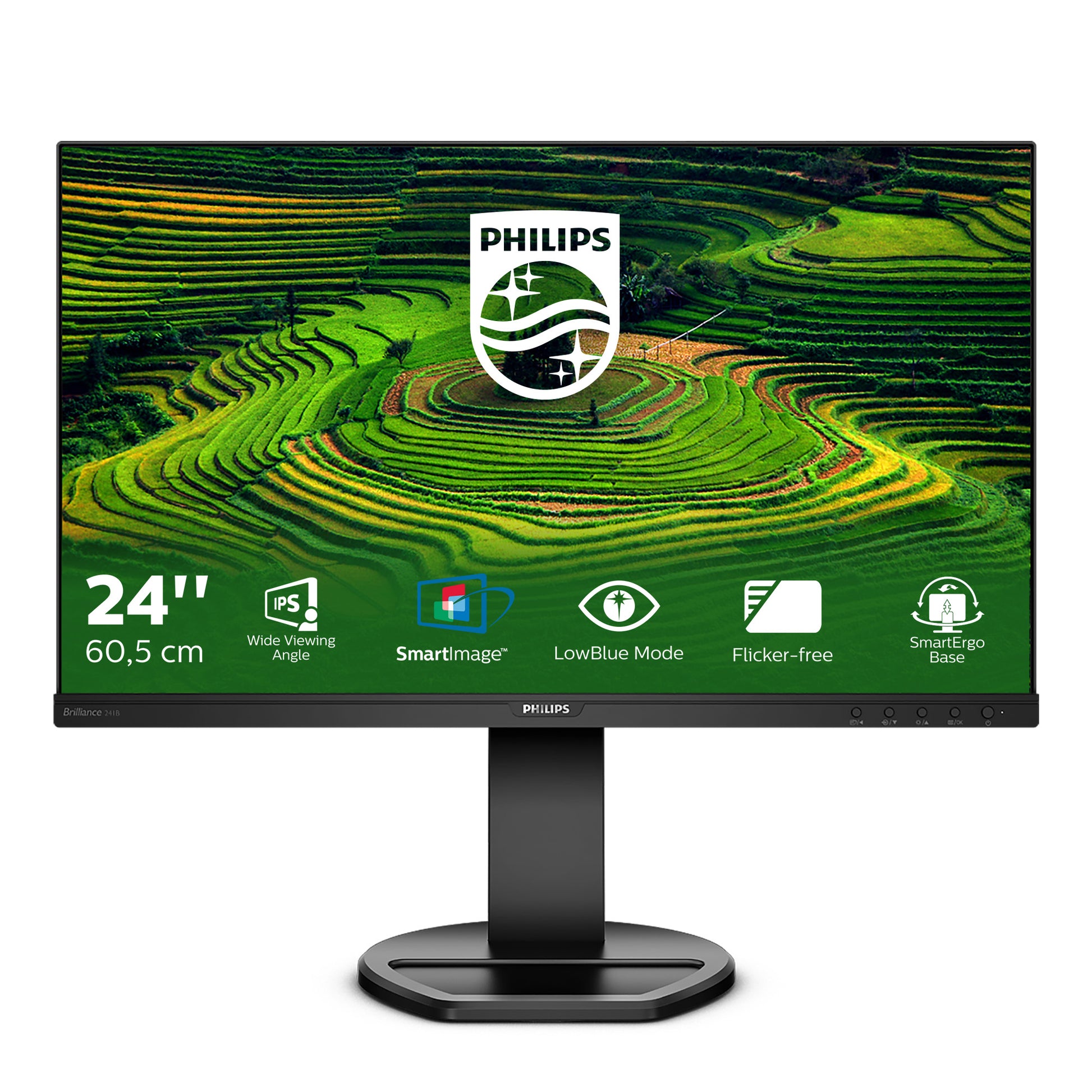 Philips 241B8QJEB – 23,8" IPS, Full HD (1920 × 1080), 75 Hz, HDMI 1.4, DP 1.2