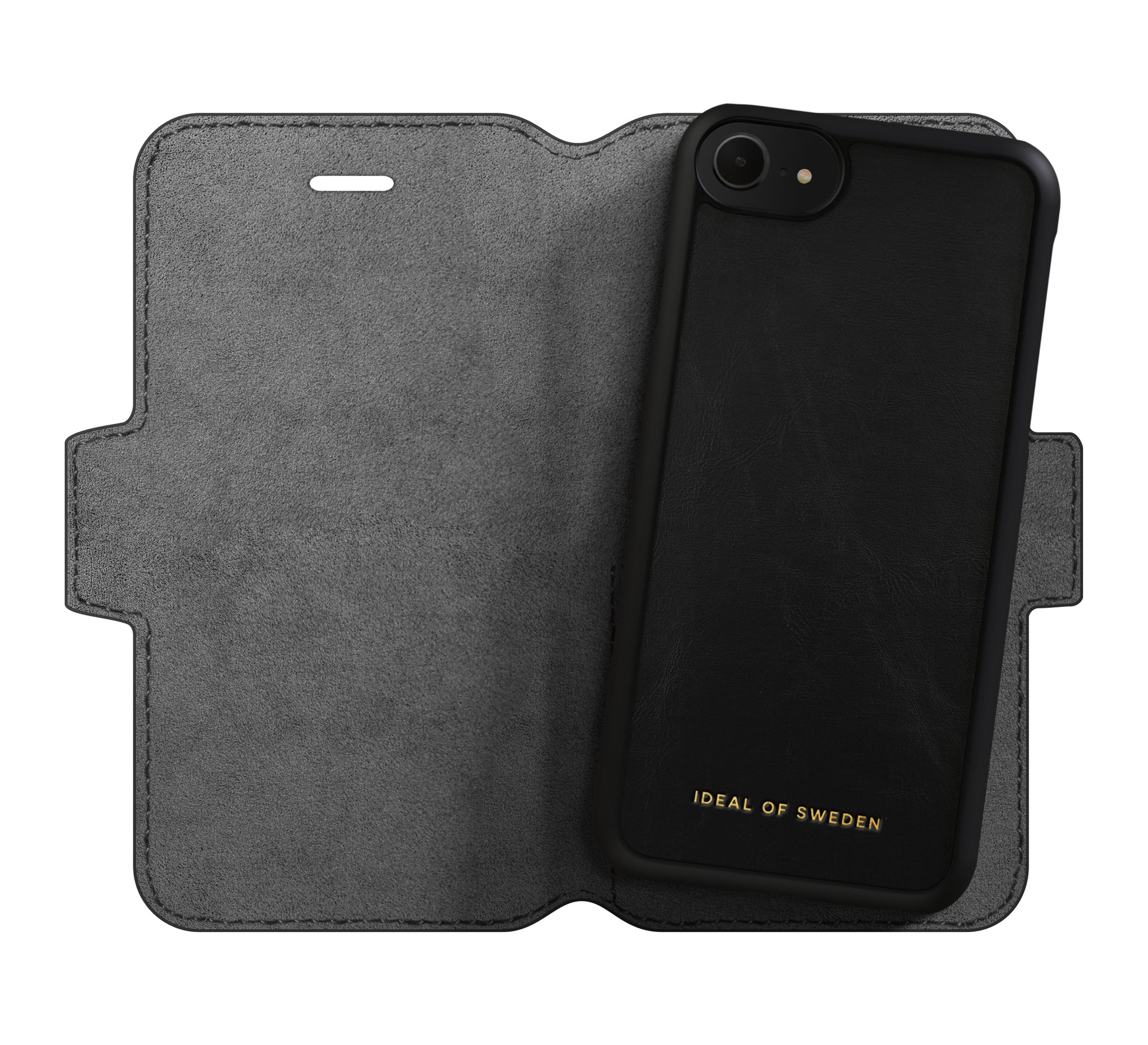 Ideal of Sweden – Booklet-Hülle – für Apple iPhone 6–8/SE (2020) – Saffiano Schwarz – mit Kartenfach