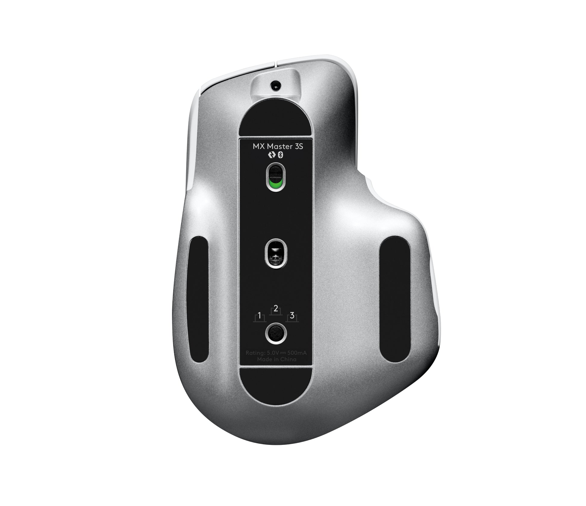 Logitech MX Master 3S Ergonomische Maus – kabellos, 7 Tasten, für Rechtshänder, USB-C-Ladeport, Silber/Weiss